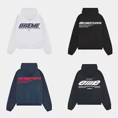 eme studio Trendy Cross-Border Unisex Hoodie Cotton Heavyweight Hooded Sweatshirt Hoodie