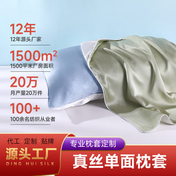 Single-sided silk pillowcase bedding mulberry silk piping envelope open pillowcase wholesale custom 48X74