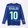 1998 brazil away long sleeve custom #10 jersey