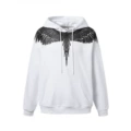 B080·black wings print·hooded