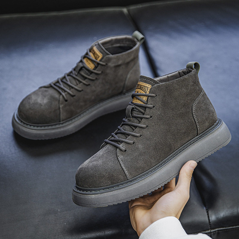 Classic Men's British Leather Ankle Casual Shoe