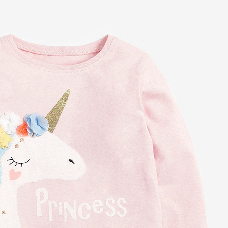 Manufacturer Wholesale Kids' T-shirt, New Autumn Children's Clothing Kids' T-shirt, Unicorn Girls' Long-sleeve T-shirt