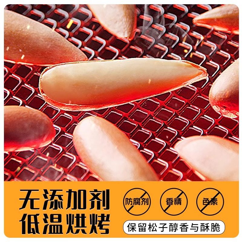 Chunjiangyue Brazilian Pine Nuts New Arrival Roasted Seeds Hand-Peeled Extra Large Capsules Specialty Nut Snacks Without Additives Wholesale