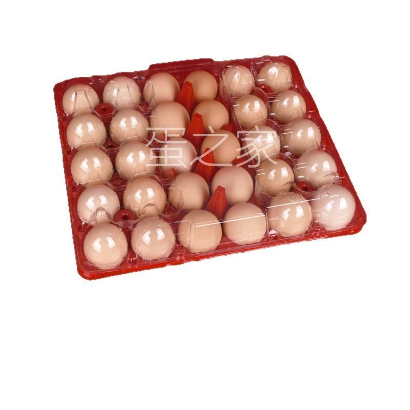 Disposable plastic egg holder 30 medium large transparent black green red orange yellow separation egg packaging box