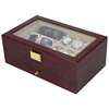 Paint double-layer watch glasses jewelry box watch glasses box three-in-one storage box jewelry watch display box