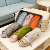 Хлопчатобумажные дорожные тапочки для путешествий, сумка для хранения, портативная водонепроницаемая и пылезащитная сумка для обуви для деловых поездок, фитнеса, плавания на шнурке