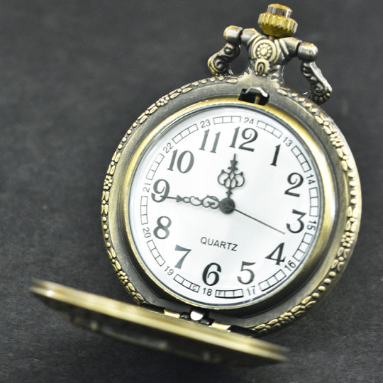 Vintage Bronze Silver Kid Star Digital Trend Antique Flip Quartz Pocket Watch Large Pocket Watch Flip Pocket Watch