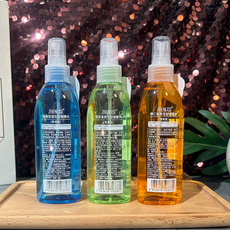 Zhenlisi Gel Water Fluffy Anti-Frizz Strong Styling Spray Refreshing Fragrance for Men and Women Long-Lasting Moisturizing