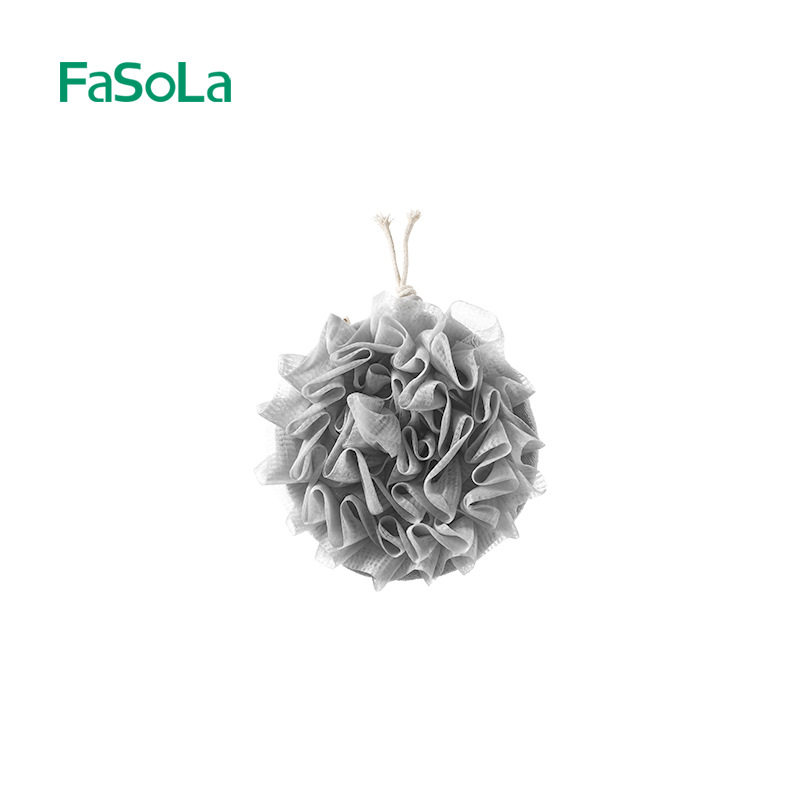FaSoLa drawstring type bath ball can put soap large foaming net bath flower bath rubbing foam multi-use bath ball