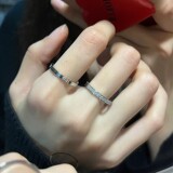 Япония и Южная Корея простое модное кольцо с бриллиантом из титановой стали женский стиль ins индивидуальность дикая пара кольцо чистое красное тонкое кольцо ювелирные изделия
