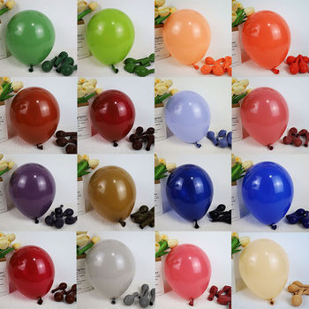 Cross-Border 5 inch 10 inch 18 inch Vintage Latex Balloon Birthday Party Decorative Matte Balloon Thickened 2.2g