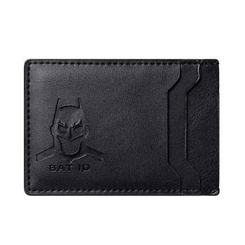 Men's Wallet Card Holder Multi-Card Slot Cross-Border Hero Squad Bat Id Character Hollow Hot-Selling Short Style