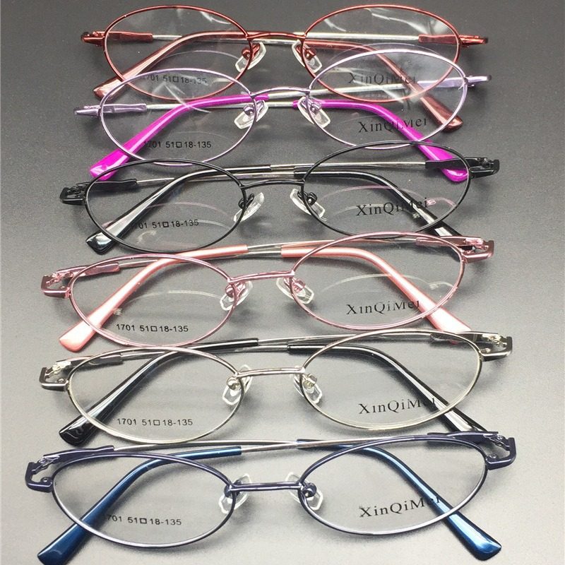 Oval Myopia Glasses Frame Memory Titanium Alloy Women's Small Frame Full Frame for Myopia Lens Small Face