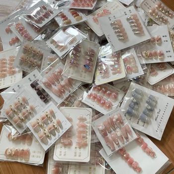 Single product tail goods processing night market stall live broadcast room leakage handmade blind box wholesale handmade manicure wear nail