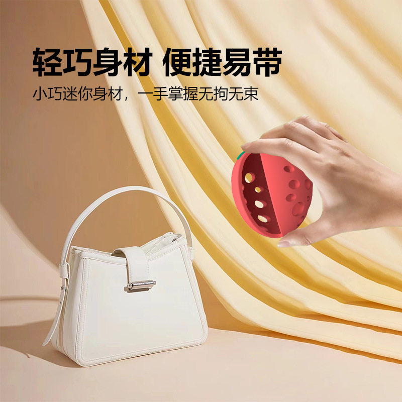 Amazon's Popular Silicone Beauty Egg Storage Set Travel Strawberry Beauty Egg Dust-Proof Breathable Beauty Tool Egg Tray