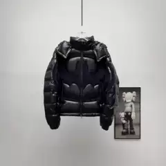 Solander Men's Batman Collaboration Black Hooded down Jacket Thickened and Warm Cross-Border