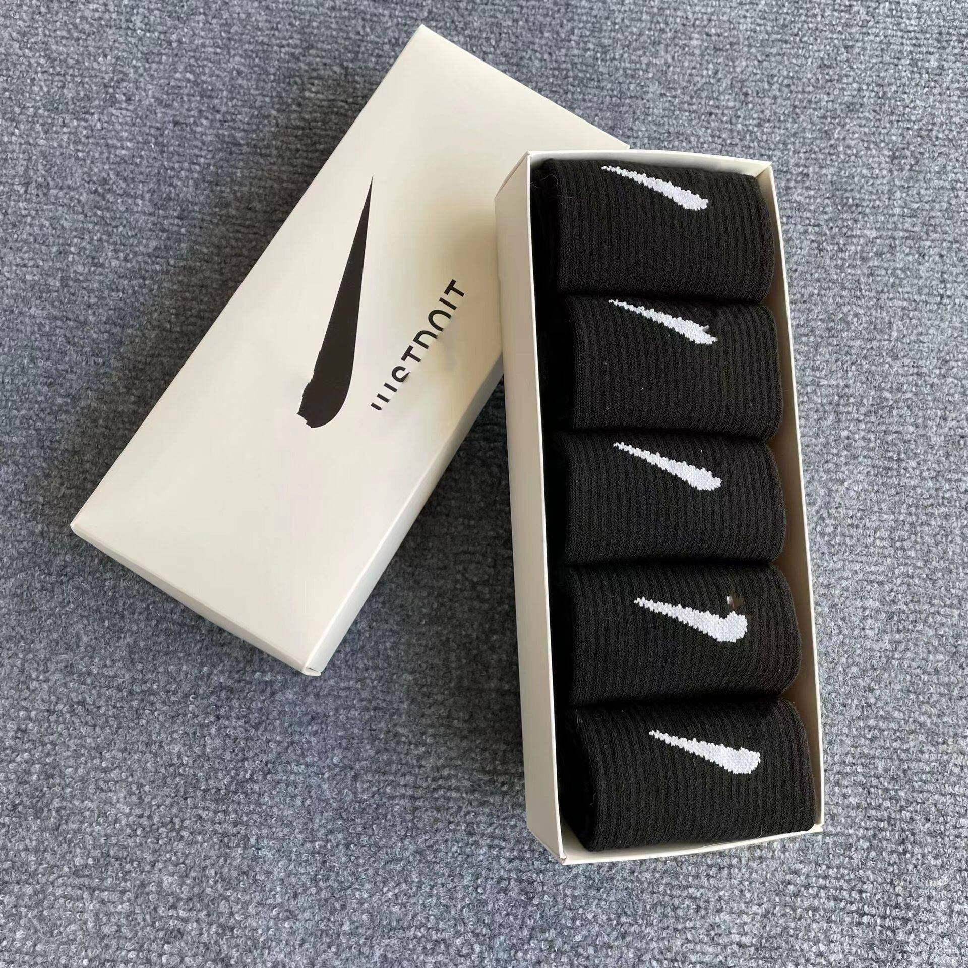 Socks for women nK hook socks candy color gift box Korean style fashion short medium and high tube cotton socks solid color sports one piece delivery