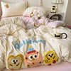 New Class A cotton four-piece set super soft cotton towel embroidered bed sheet quilt cover dormitory wash cotton three-piece set wholesale
