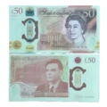 Pound-50 face value, 100 sheets per pack