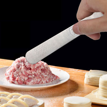 304 stainless steel dumpling spoon dumpling Spoon stuffing spoon digging meat flat spoon wonton stuffing stirring spoon tool