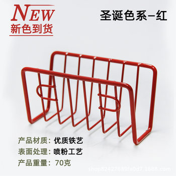 Household kitchen sink punch-free wall-mounted sponge storage rack sponge draining rack suction cup storage rack