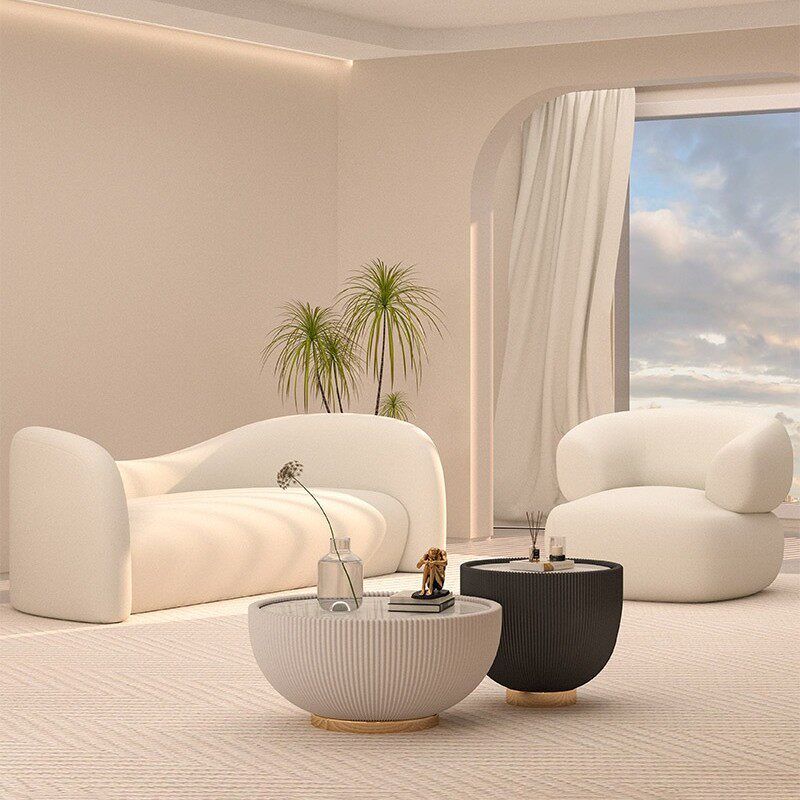 设计造型双人沙发客厅美容院宾馆出租房异形创意休闲沙发羊羔绒
