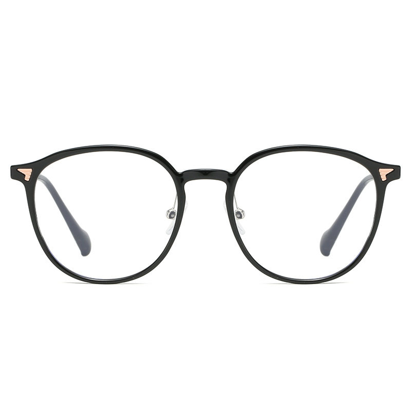New men's high sense anti-blue light glasses simple tr metal glasses frame women factory wholesale fashion glasses frame