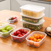 Refrigerator Storage Box Large Capacity Transparent Fresh-keeping Storage Box Kitchen Storage Sealed Jar Fruit and Vegetable Food Organizer