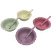 Ins Fengyunduo Dessert Bowl Ceramic Tableware Pure Color Cream Style Rice Bowl Fruit Plate Household High-Value Salad Bowl