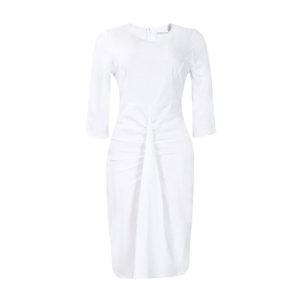 Plus Size African Dress Stylish Fitted Midi Length 5 Point Sleeve Elegant for Work or Casual Events Wholesale