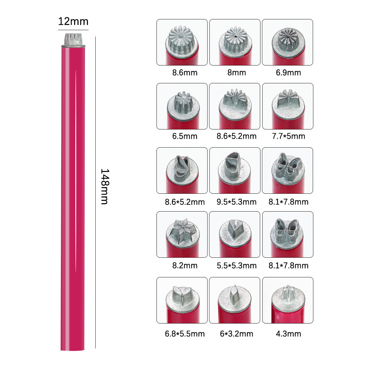 Cross-Border 6 Pieces Nail Art Stamp Pen Set 6 Nail Art Stamp Pen Tools