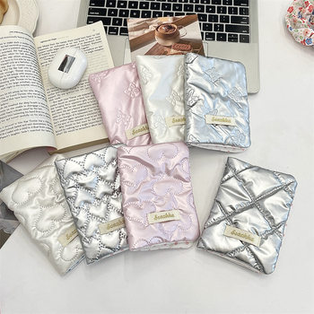412141 Korean-style bow passport holder ins cute multi-functional overseas travel ticket card holder