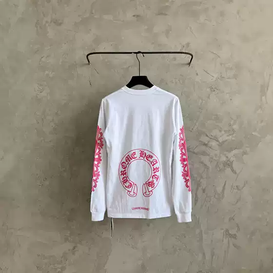 Authentic Ch Cro Summer Hot-Selling Wholesale Pink White Horse Hoof Unicorn Arm Round Neck Long Sleeve T-Shirt One Piece Delivery