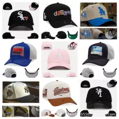 Cross-Border Mlb Wholesale Hats, Baseball Caps, Adjustable Hats for Men and Women, Embroidered Outdoor Sun Protection Sports New Style Duckbill Mesh Hats