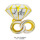 Новое кольцо с бриллиантом, воздушный шар из алюминиевой фольги, полое кольцо с бриллиантом, предложение руки и сердца, двойное кольцо с бриллиантом, воздушный шар из алюминиевой пленки, кольцо с бриллиантом IDO оптом mini 17