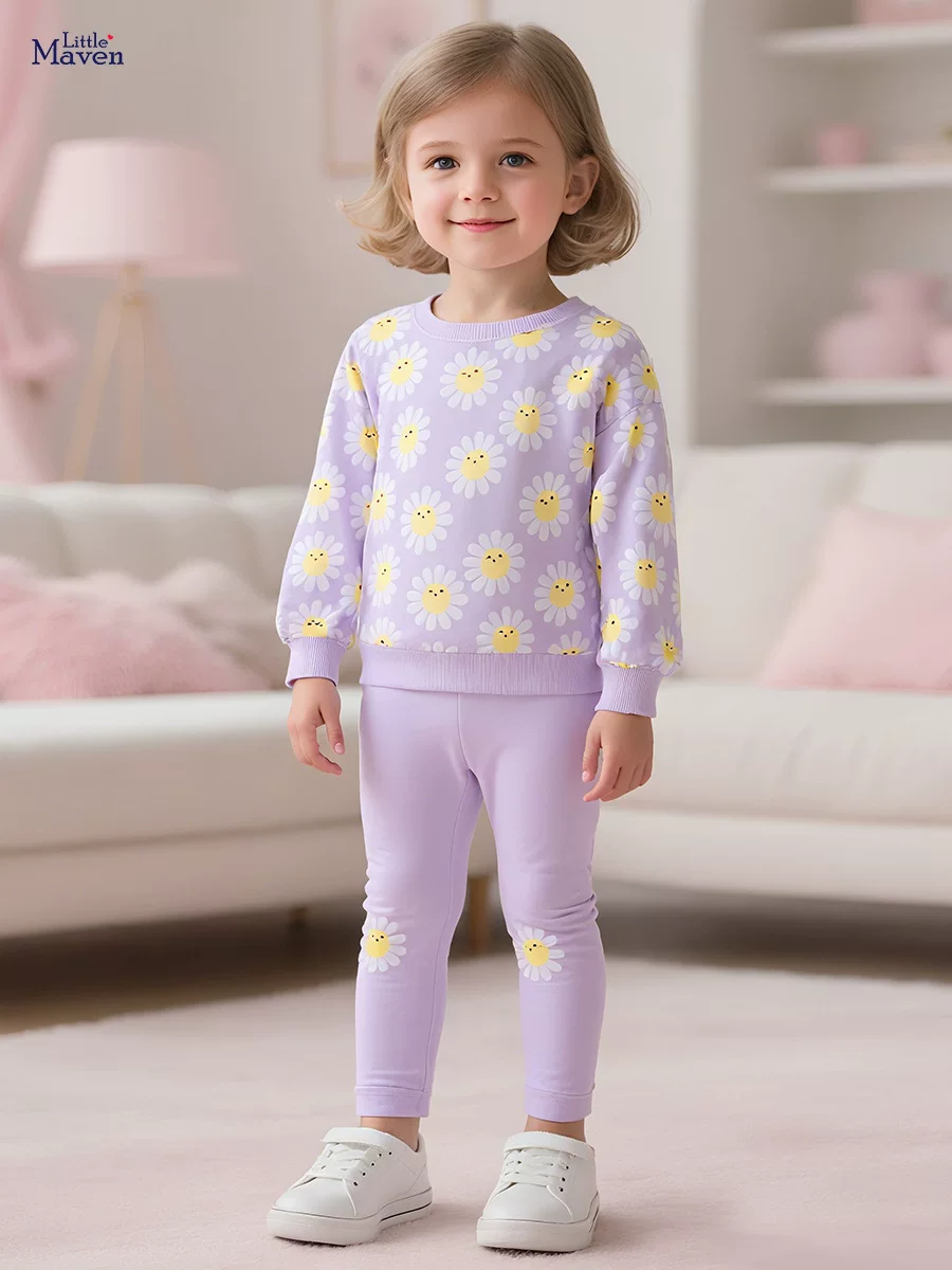 Girls' Autumn Set Wholesale, Cute Kids' Fall Wear, Long-Sleeve Toddler & Little Kid Outfit