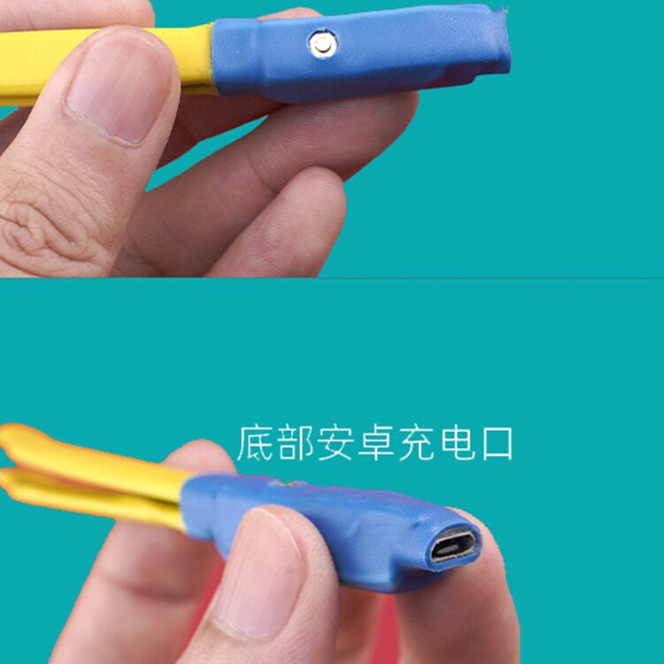 Luminous tweezers children's ear picking professional ear picking tool clip soft head visual rechargeable artifact ear pick