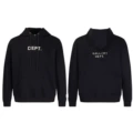 23 black chinese cotton hooded without velvet
