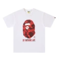 Camouflage letter ape head white red