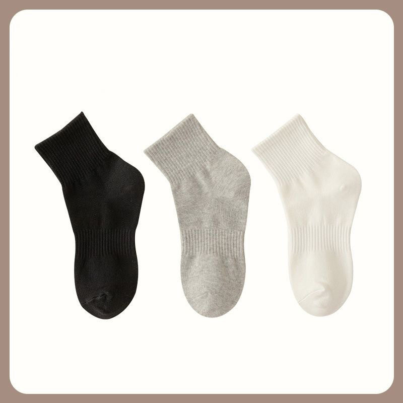 跨境诸暨运动袜透气女士白色船袜春夏季篮球长袜男士中筒袜子批发