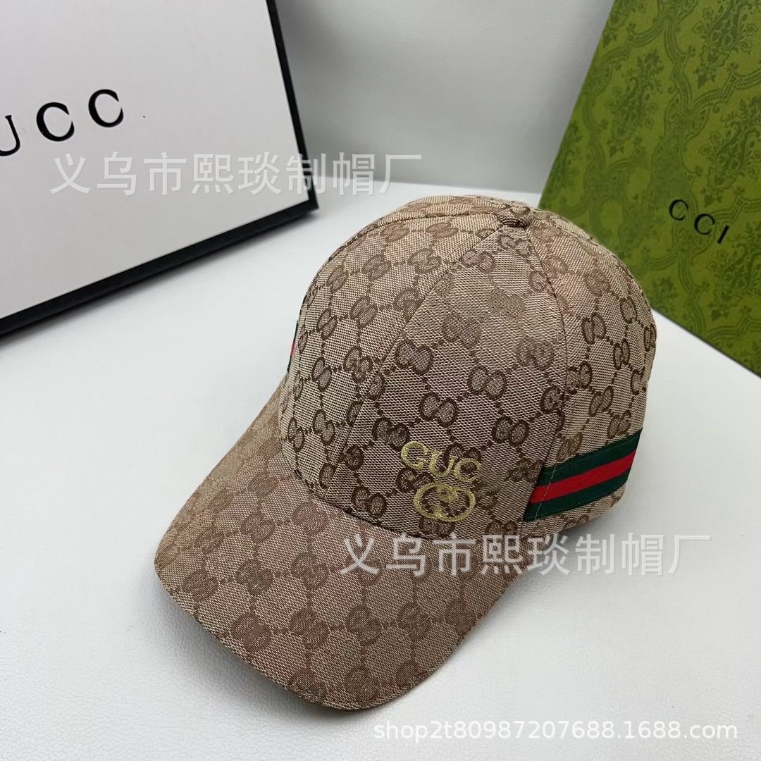 Neue hochwertige Kappe Koreanische klassische Doppel-G-Buchstaben-Metall-Standard-Baseball mütze Outdoor-Sport-Sonnenschutz mütze