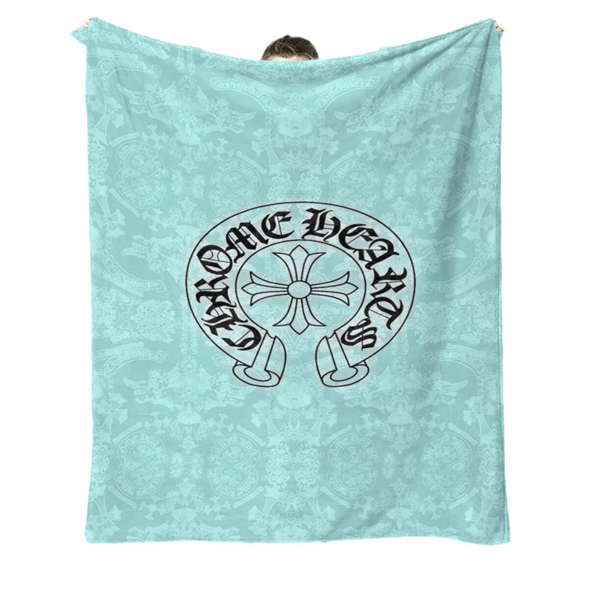 Factory Direct Sales Cross-Border Thickened Crochet Flannel Blanket Office Air Conditioning Storage Blanket Travel Blanket First Class