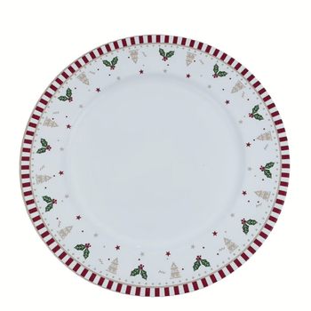 Christmas Decoration Plate Gift Cute Home Style Good-Looking Breakfast Plate Ritual Sense Ins Beautiful Plate Cross-Border Christmas