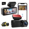 25 New Models of Temu Cross-Border Dual-Recording Dash Cams with Front 4K and Rear 2160P, 170-Degree High-Definition Night Vision, and 5g Wifi