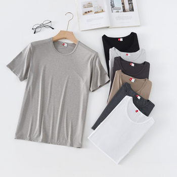 Solid color short-sleeved T Korean version of running fitness quick-drying breathable round neck men's bottoming T-shirt manufacturers wholesale