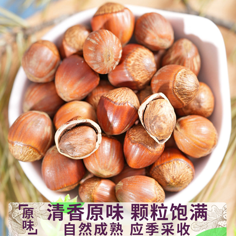 Large Hazelnuts Northeast Specialty Roasted Original Flavor New Non-Wild Hazelnuts Fresh Nut Snacks 500g