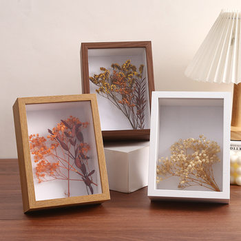 6 inch three-dimensional hollow photo frame dried flower storage table diy plant mounting specimen eternal flower decorative picture frame wholesale