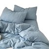Class a Ins-Style Solid Color Pure Cotton Four-Piece Set, Four Duvet Covers, Single Three-Piece Bedding Set, Fitted Sheet Style