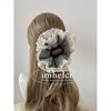 Korean-Style Soft Plush Knitted Lace Scrunchie Autumn and Winter New Trendy Versatile Hair Bun Hair Tie
