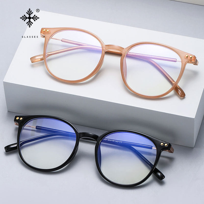 New retro glasses frame small round frame anti-blue light can be matched with myopia glasses frame high sense of women's glasses manufacturers wholesale